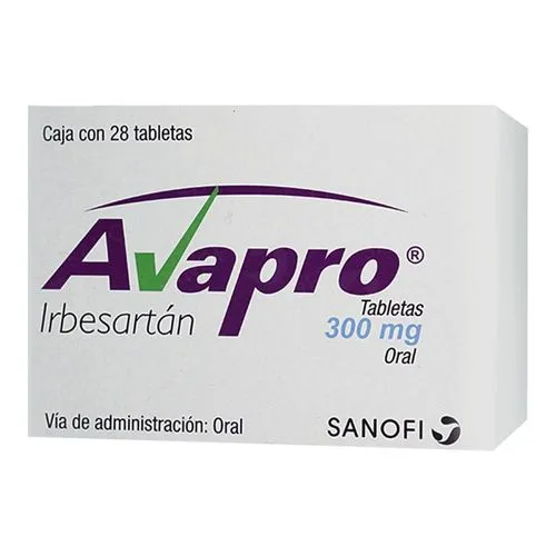 Avapro 300 Mg 28 Tabletas