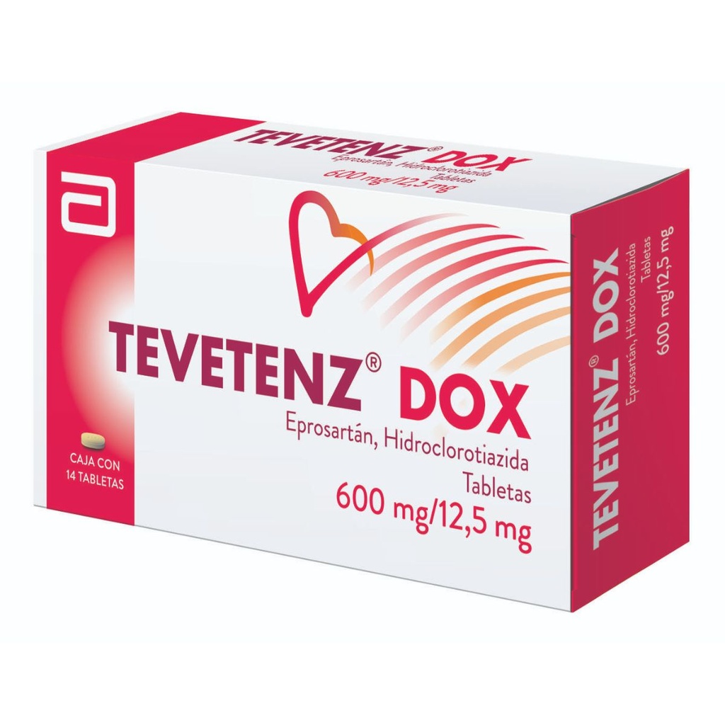 Tevetenz Dox 600/12.5 Mg 14 Tabletas 