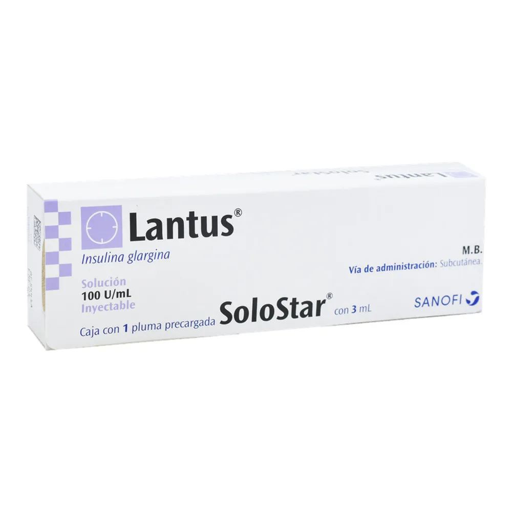 Lantus Solostar 100 UI Solución Inyectable 1 Pluma Precargada 3 Ml 