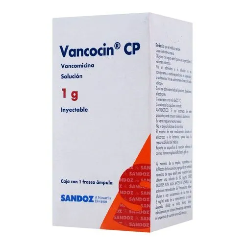 Vancocin-CP 1 G Solución Inyectable 