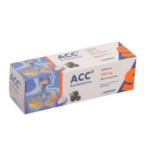 ACC 200 Mg 20 Tabletas Efervescentes