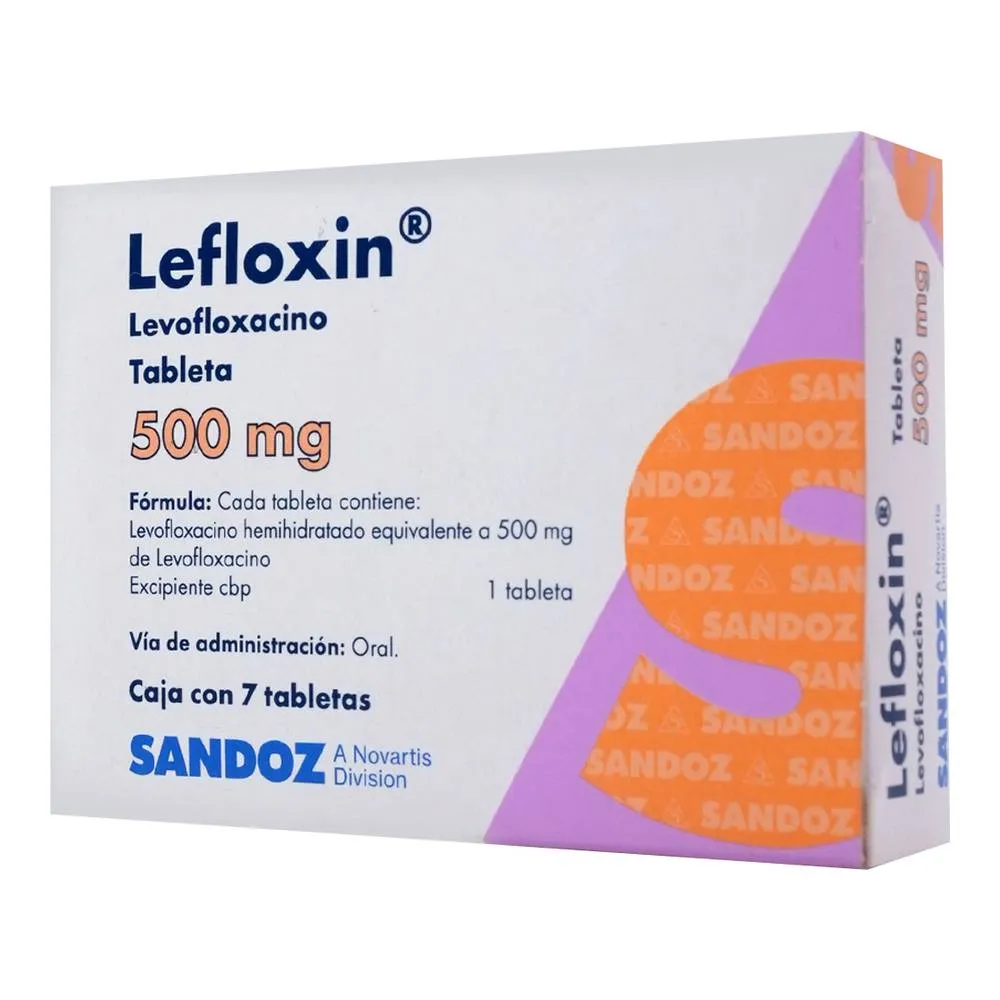 Lefloxin 500 Mg 7 Tabletas 