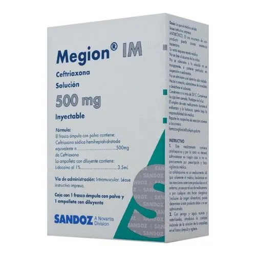Megion I.M. 500 Mg 2 Ml Frasco Ámpula 