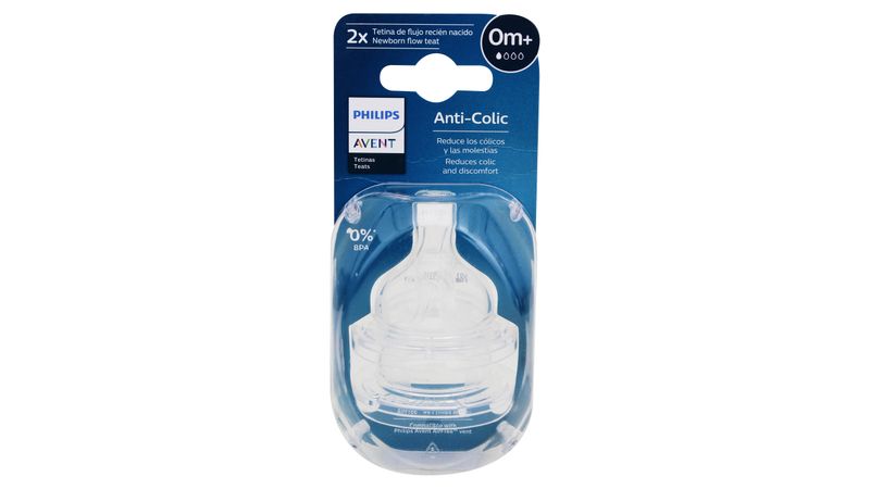 Chupón Tetina Philips Avent Anticólicos Flujo Recién Nacido Bebés 0M+ 