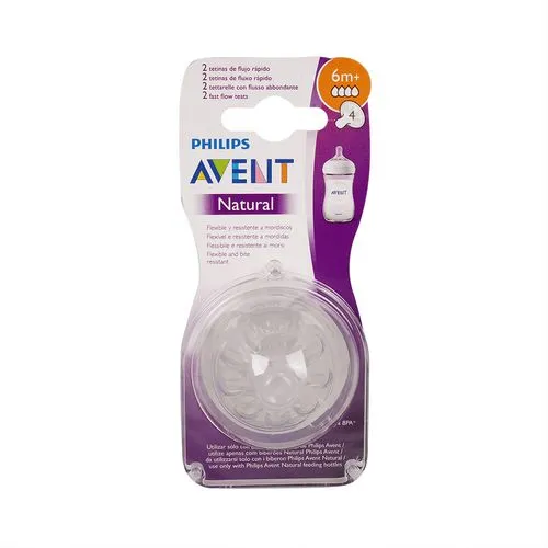 Chupón Tetina Philips Avent Anticólico Flujo Rápido Bebés 3M+ 