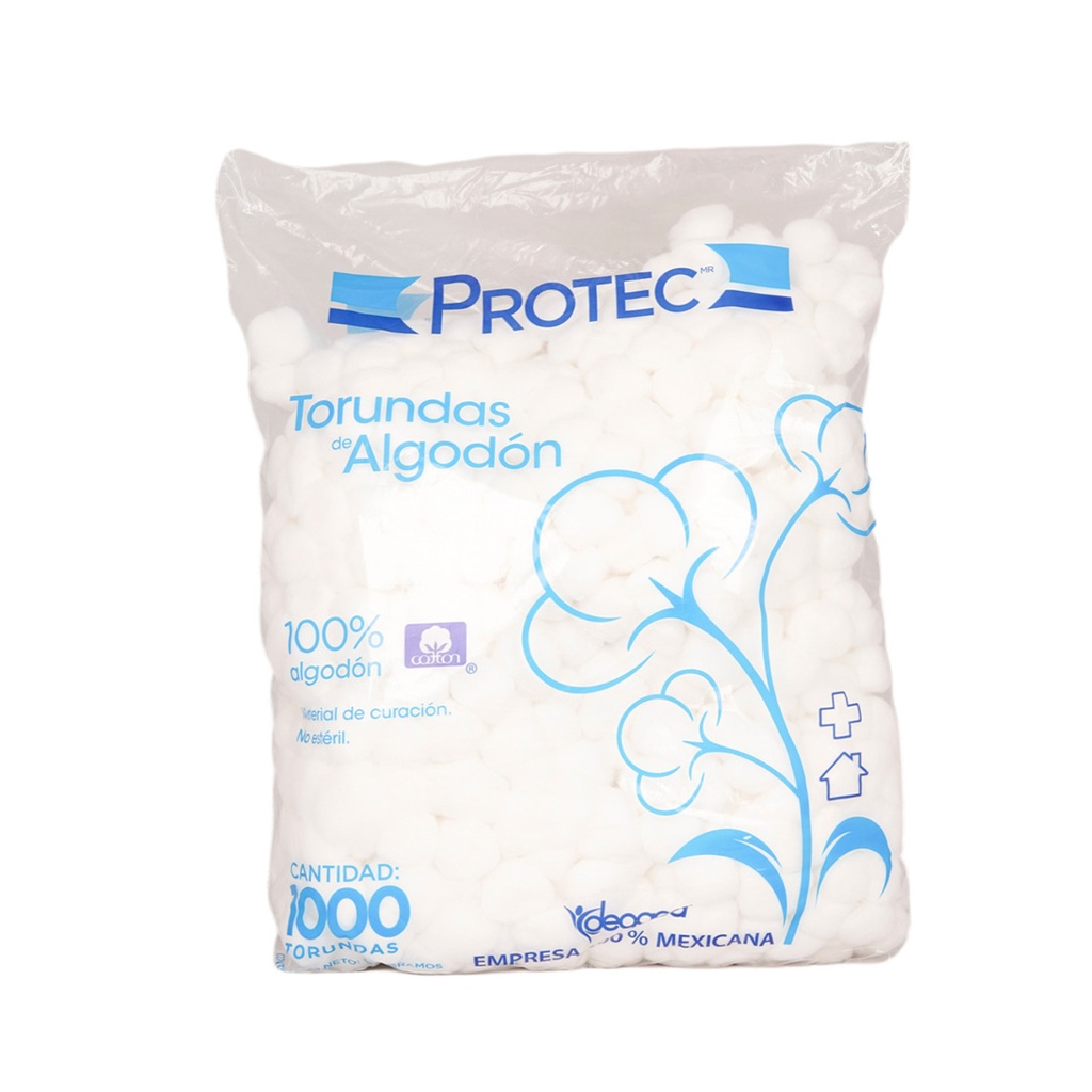 Torundas Algodón 500 Gr 1000 Piezas 