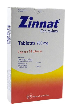 Zinnat 250 Mg 14 Tabletas 