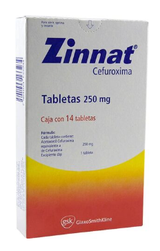 Zinnat 250Mg Caja Con 14 Tabletas