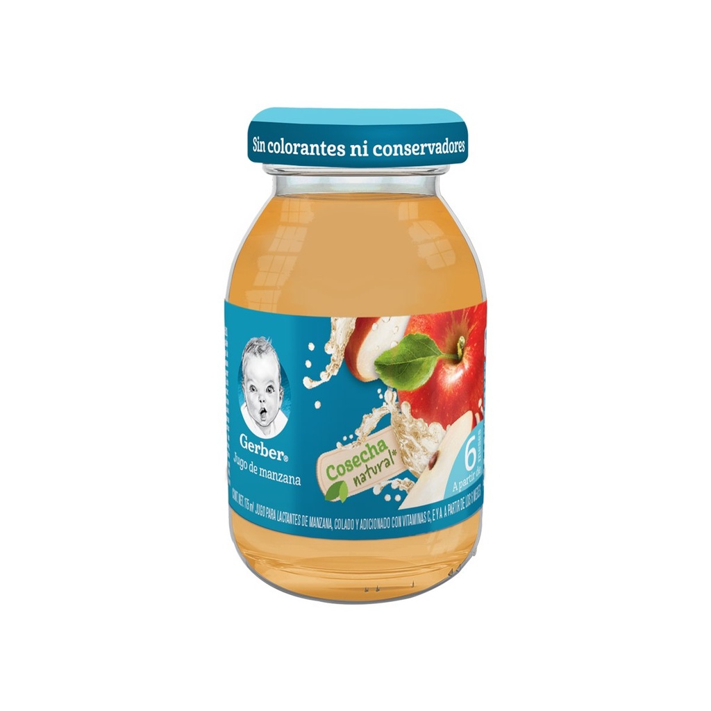 [7501000922239] Jugo Gerber Cosecha Natural Etapa 2 Manzana 175 Ml 