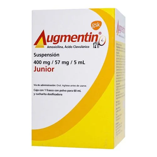 Augmentin 12H 400 Mg Suspensión Junior 60 Ml