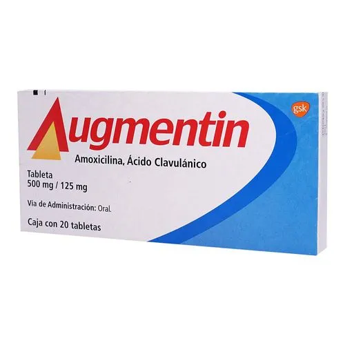 Augmentin 500/125 Mg 20 Tabletas