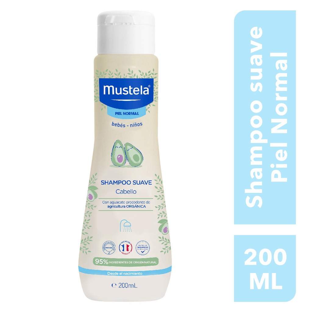 [3504105036126] Shampoo Mustela Bebé Piel Normal 200 Ml 