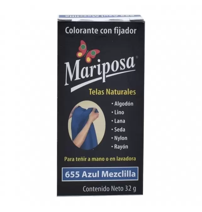 Colorante Mariposa Pastilla Azul Mezclilla 655 24 G 