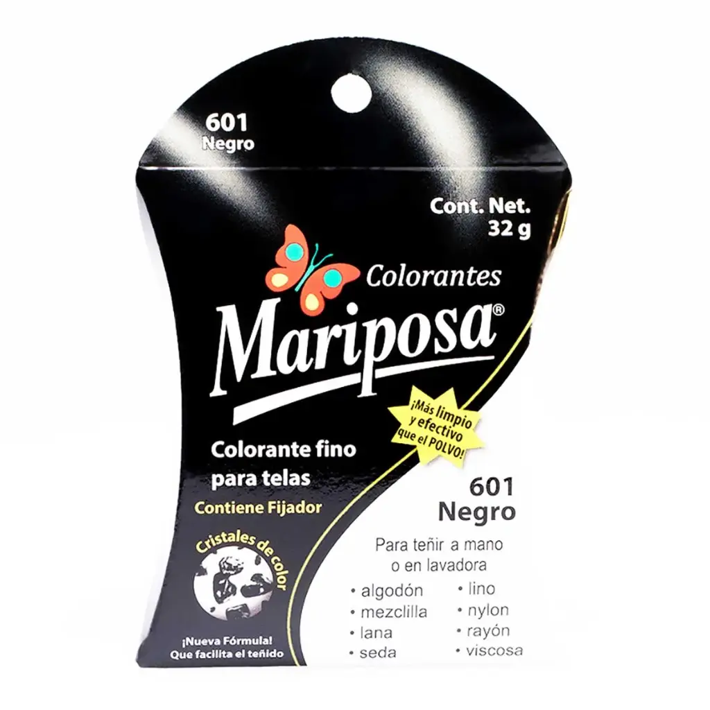 Colorante Mariposa Crist Negro 601 32 G 