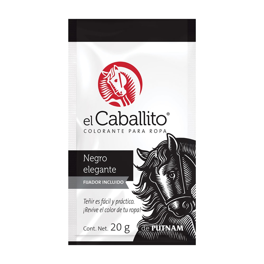 Colorante El Caballito Sobre Negro Elegante 24 