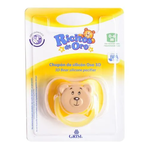 Chupón Ricitos De Oro Oso 3D 0 A 6 Meses 