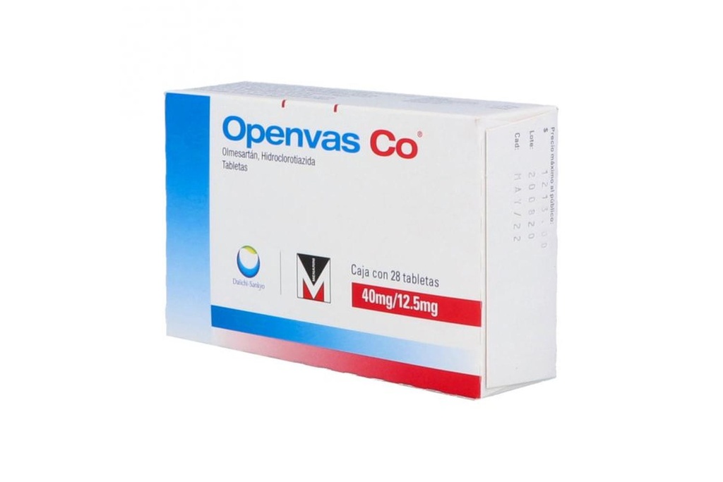 Openvas Co 40/12.5 Mg 28 Tabletas 