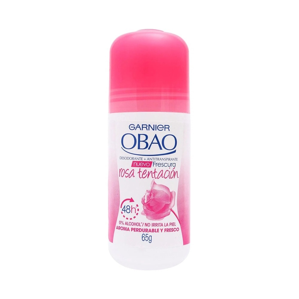 Desodorante Garnier Obao Rosa Tentación Roll On 65 G 