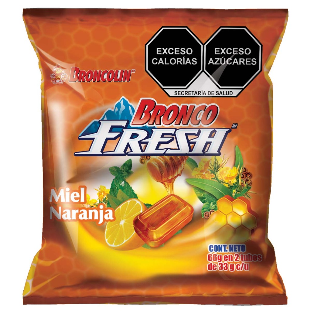 Broncolin Fresh Carame Miel Naranja 66 G