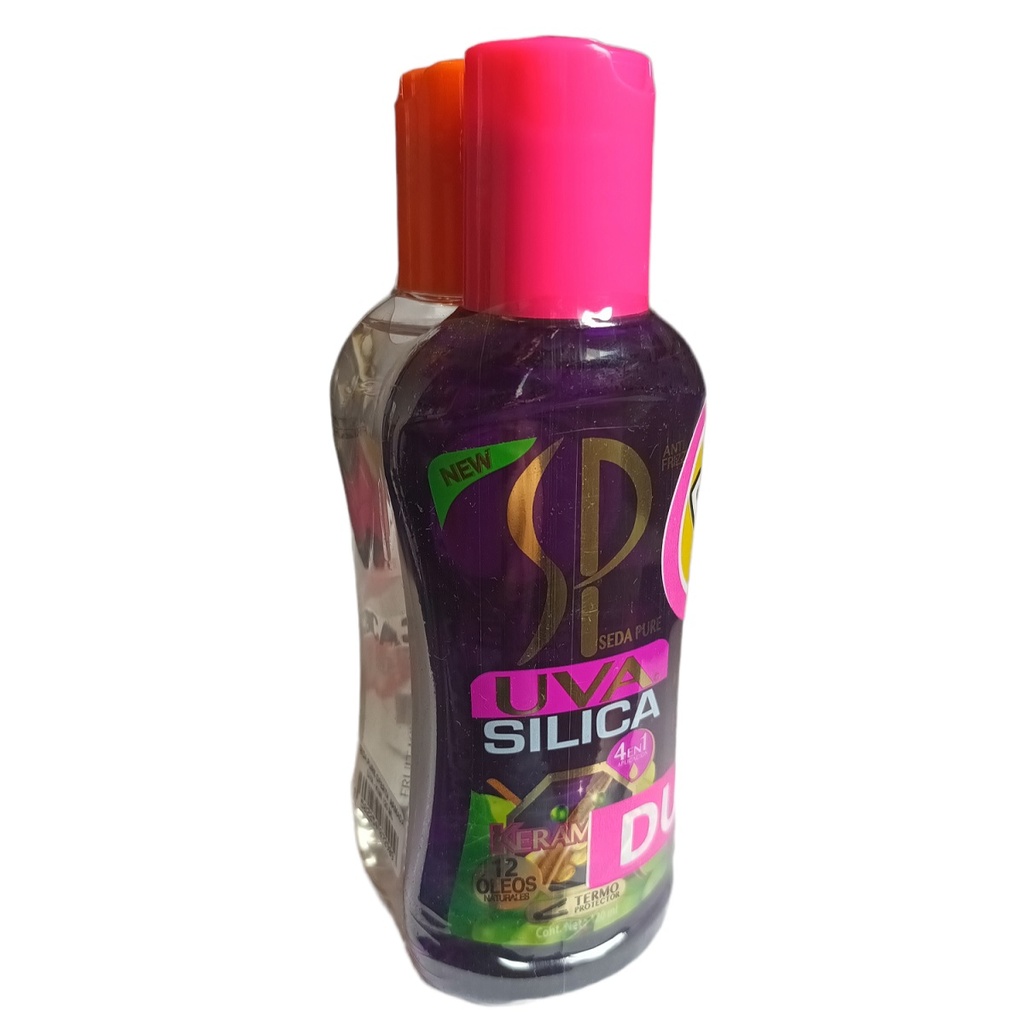 Silica Seda Pure Uva Con Kiwi Dúo 120 Ml 