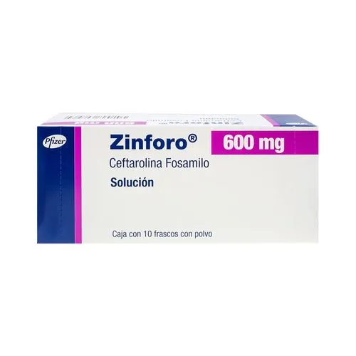 Zinforo 600 Mg Solución Polvo Con 10 Frascos 
