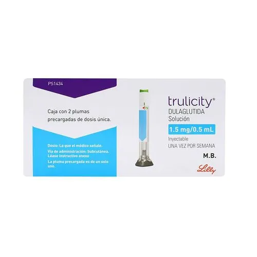 Trulicity 1.5 Mg/0.5 Ml Solución Inyectable 2 Plumas Precargadas 