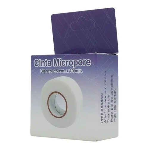 [7506246000482] Cinta Micropor Blanco 2.25 Cm X 9 M 