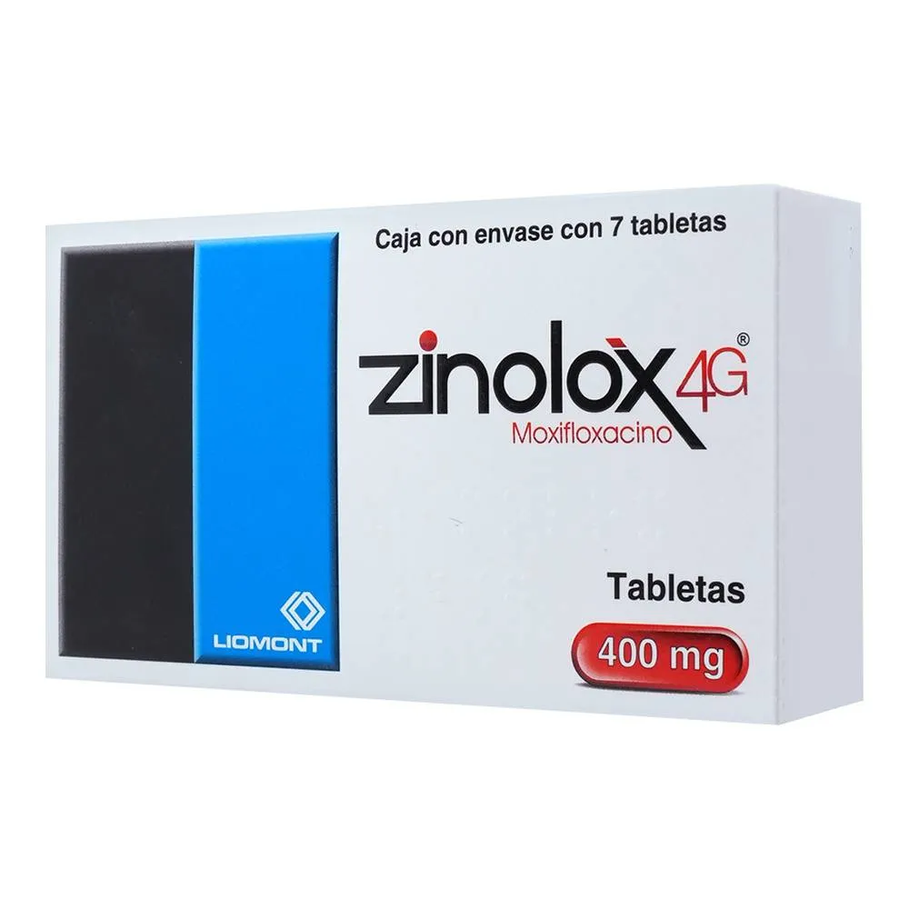 [7501299330357] Zinolox 4G 400 Mg 7 Tabletas 
