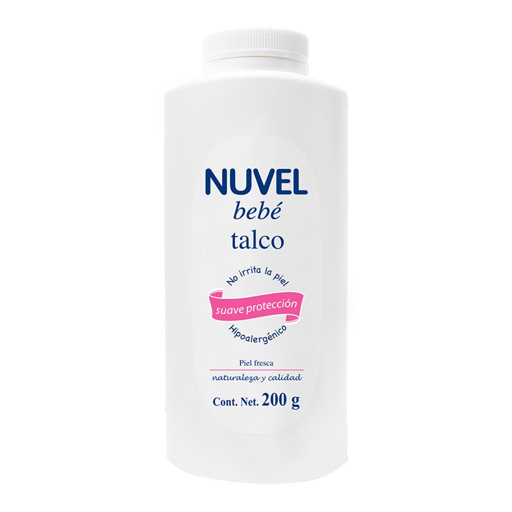Talco Nuvel Protec Pura Para Bebé 200 G 