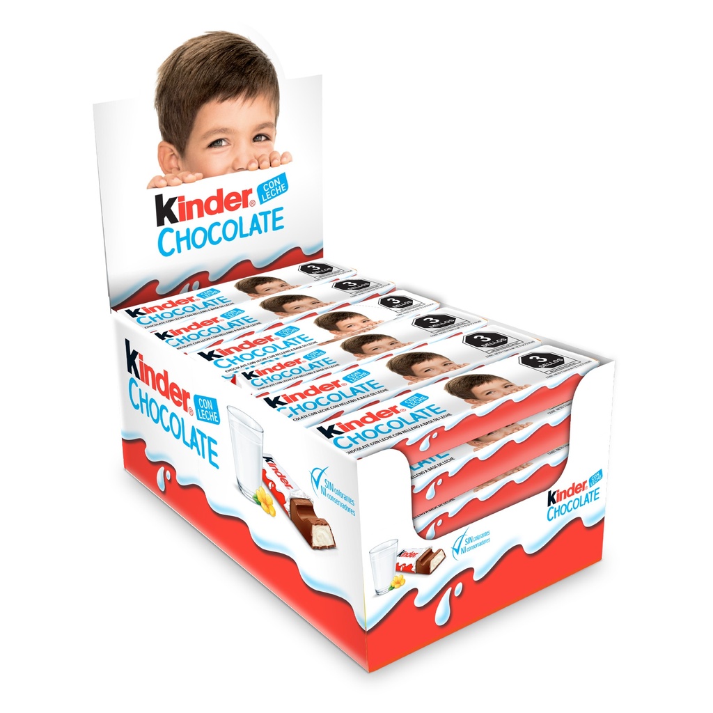 Chocolate Kinder Con Leche 24 Piezas 