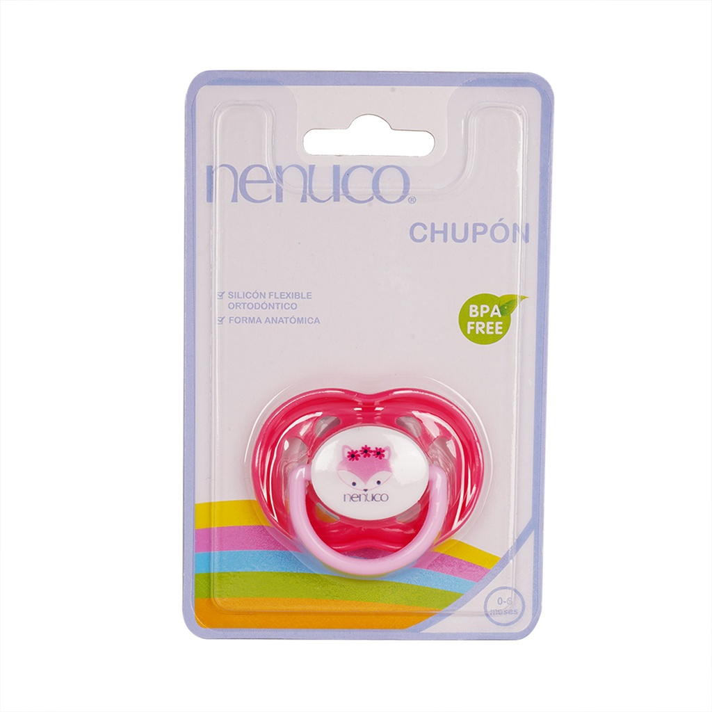 [7501213224076] Chupón Nenuco Con Tapa Protectora 0-6 Meses 1 Pieza 