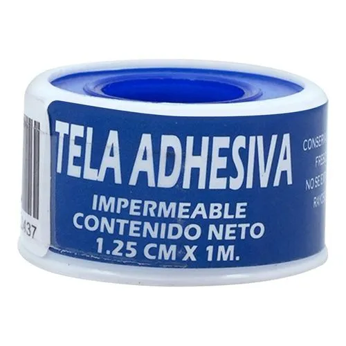 Tela Adhesiva Cali Impermeable 1.25 Cm X 1 M 