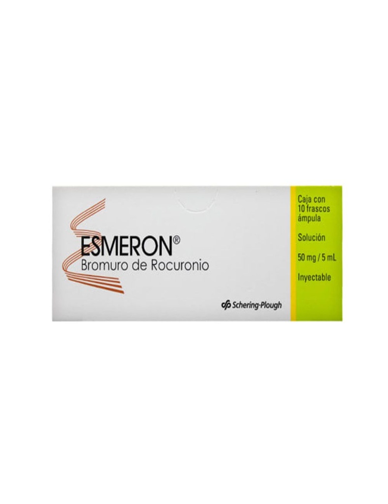 Esmeron 50 Mg/5 Ml Solución Inyectable Frasco Ámpula 10 Piezas 