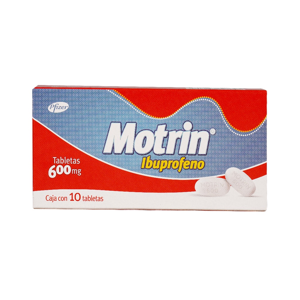 Motrin 600 Mg 10 Tabletas 