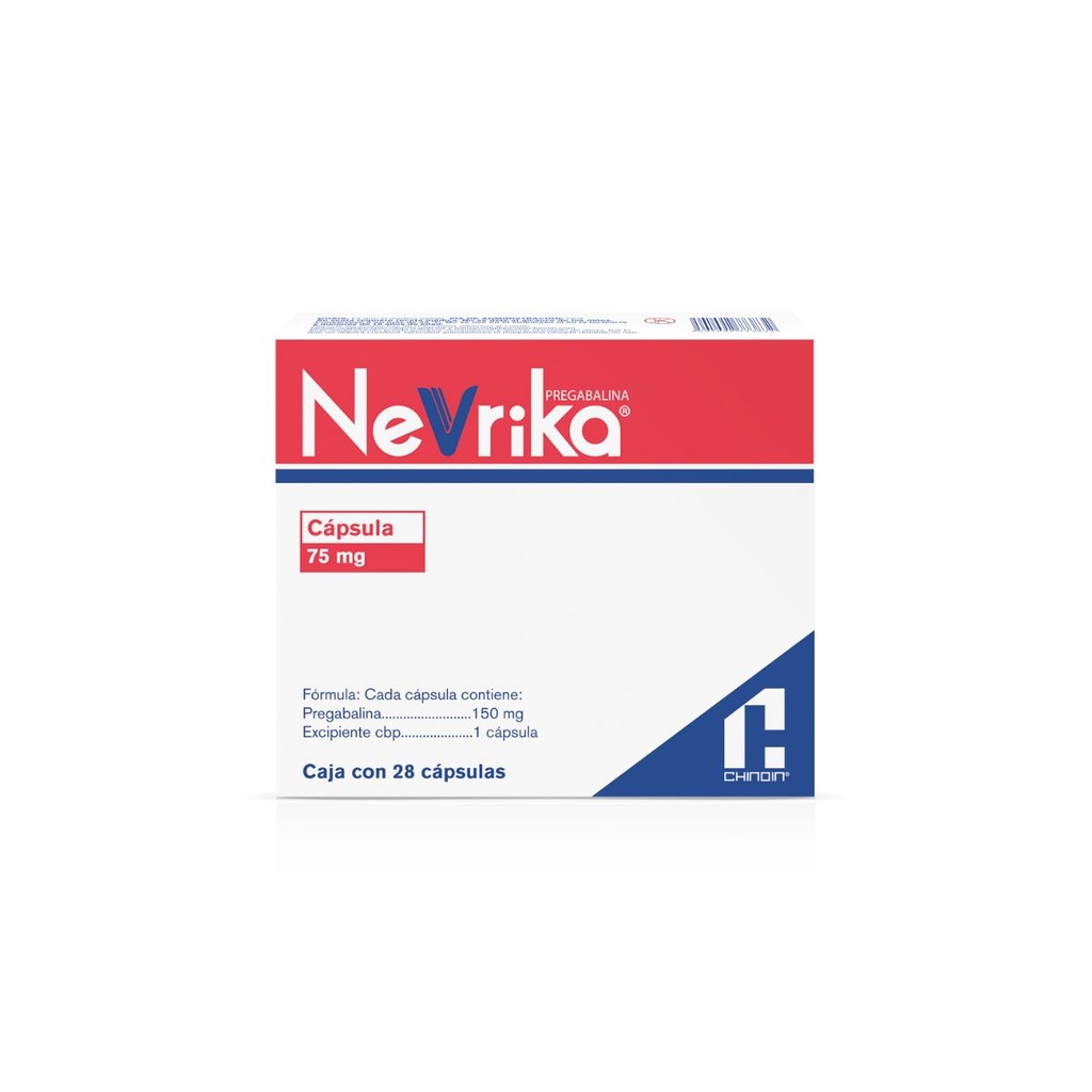 Nevrika 75 Mg 28 Cápsulas 