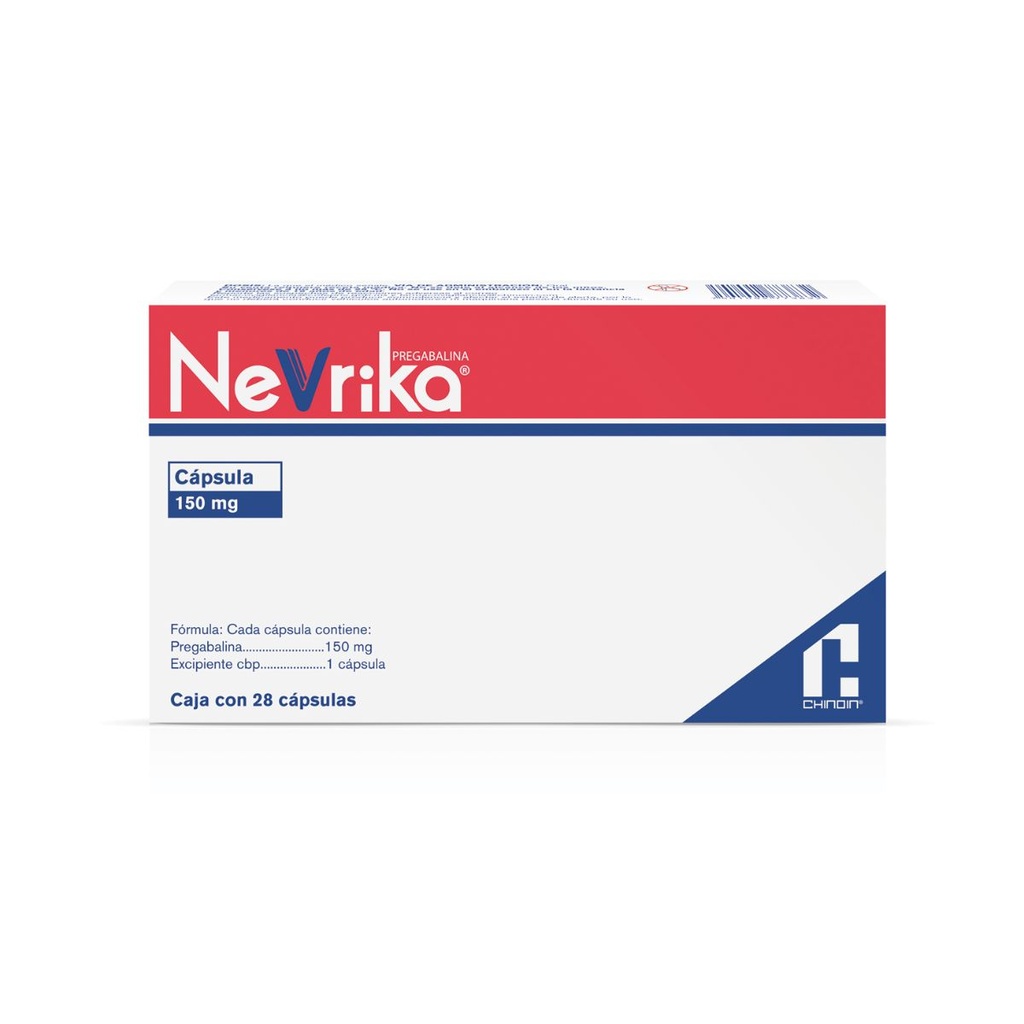 Nevrika 150 Mg 28 Cápsulas 