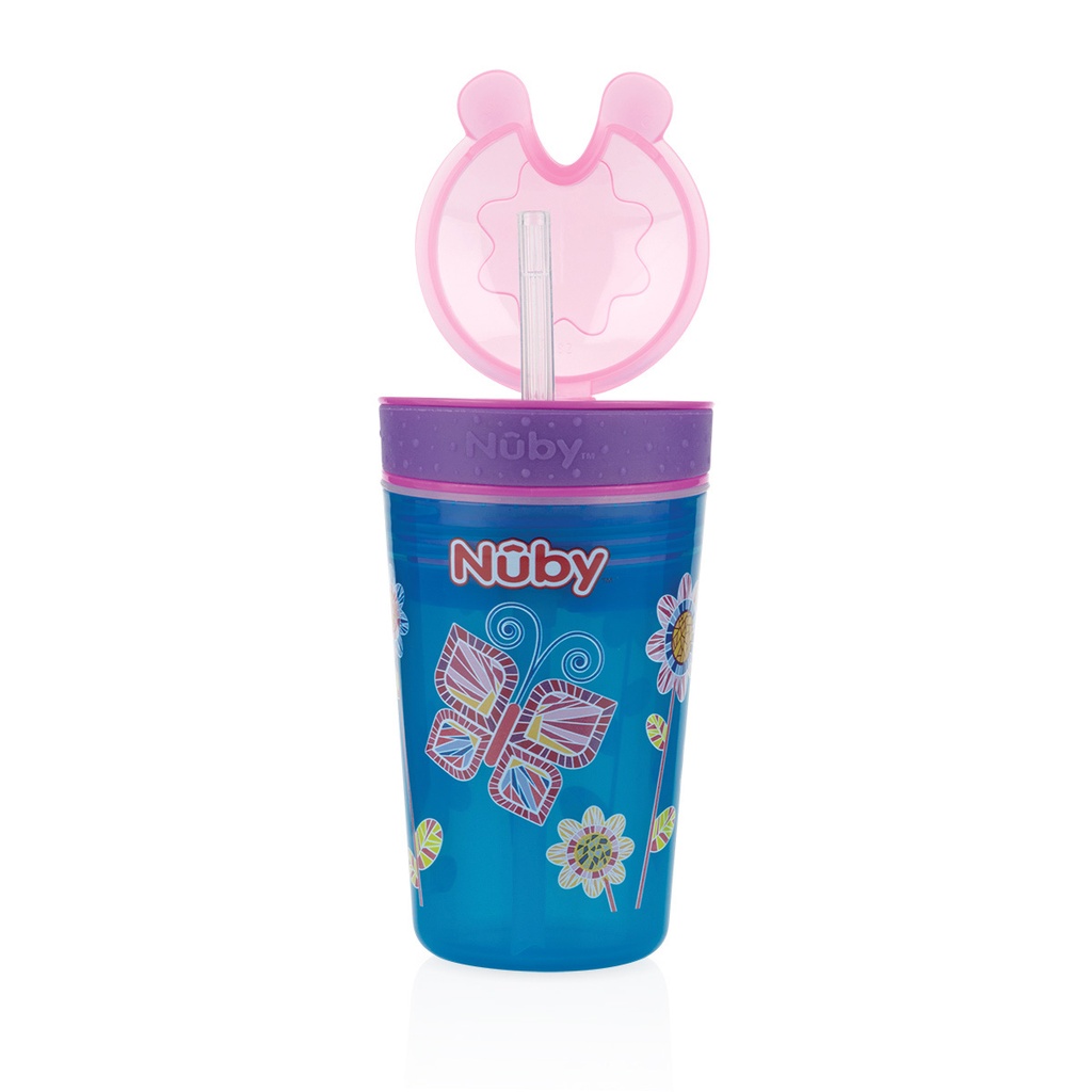 Vaso Nuby Snacknsip Antiderra 9Oz  