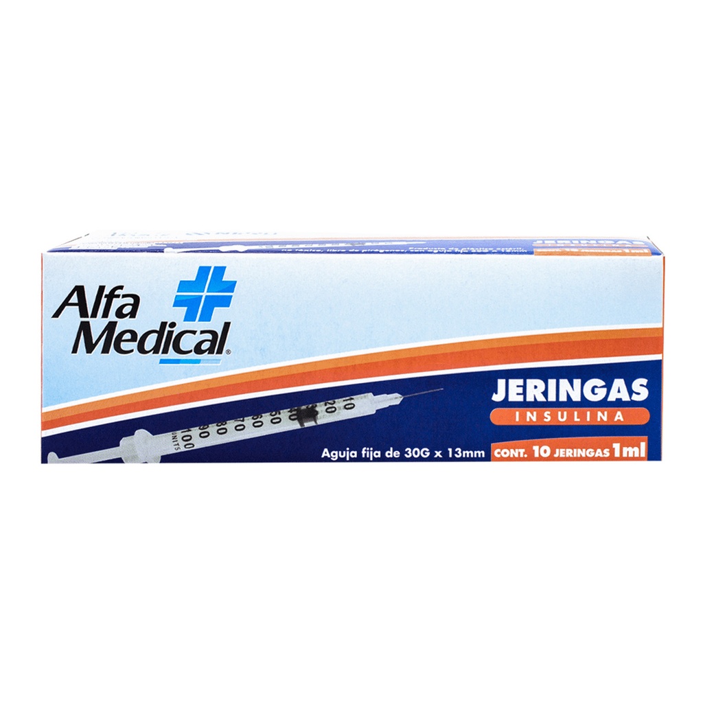 Alfa Medical 30 G x 13 Mm 10 Jeringas 1 Ml 