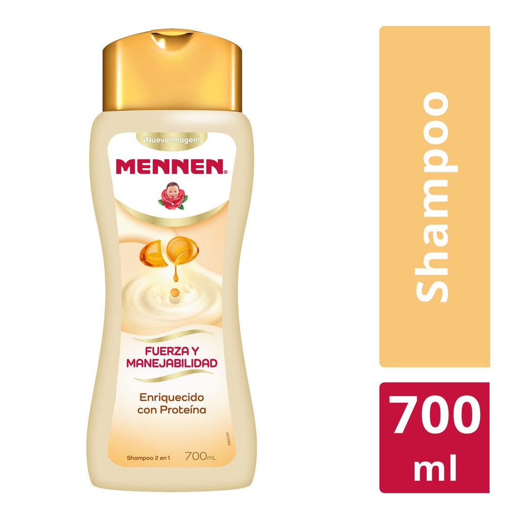 [7509546072043] Shampoo Mennen 2 en 1 Proteína 700 Ml 