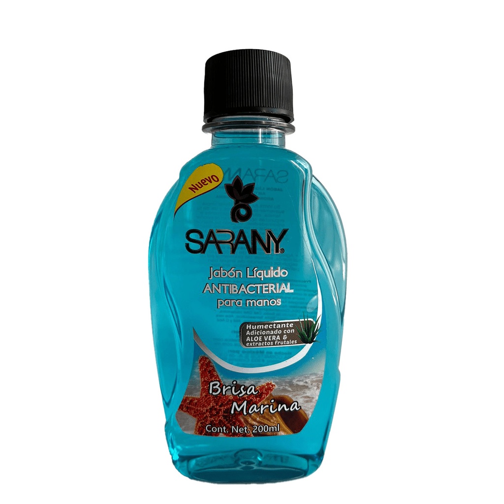 Jabón Líquido Antibacterial Sarany Brisa Marina 200 Ml 