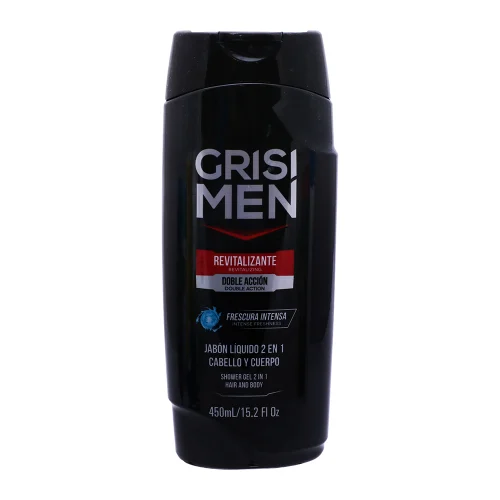 Jabón Líquido Grisi Men 2 En 1 Revitalizante 450 Ml 