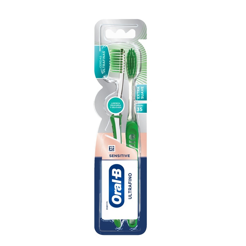 Cepillo Dental Oral B Pro Salud Ultra Fino 2X1 