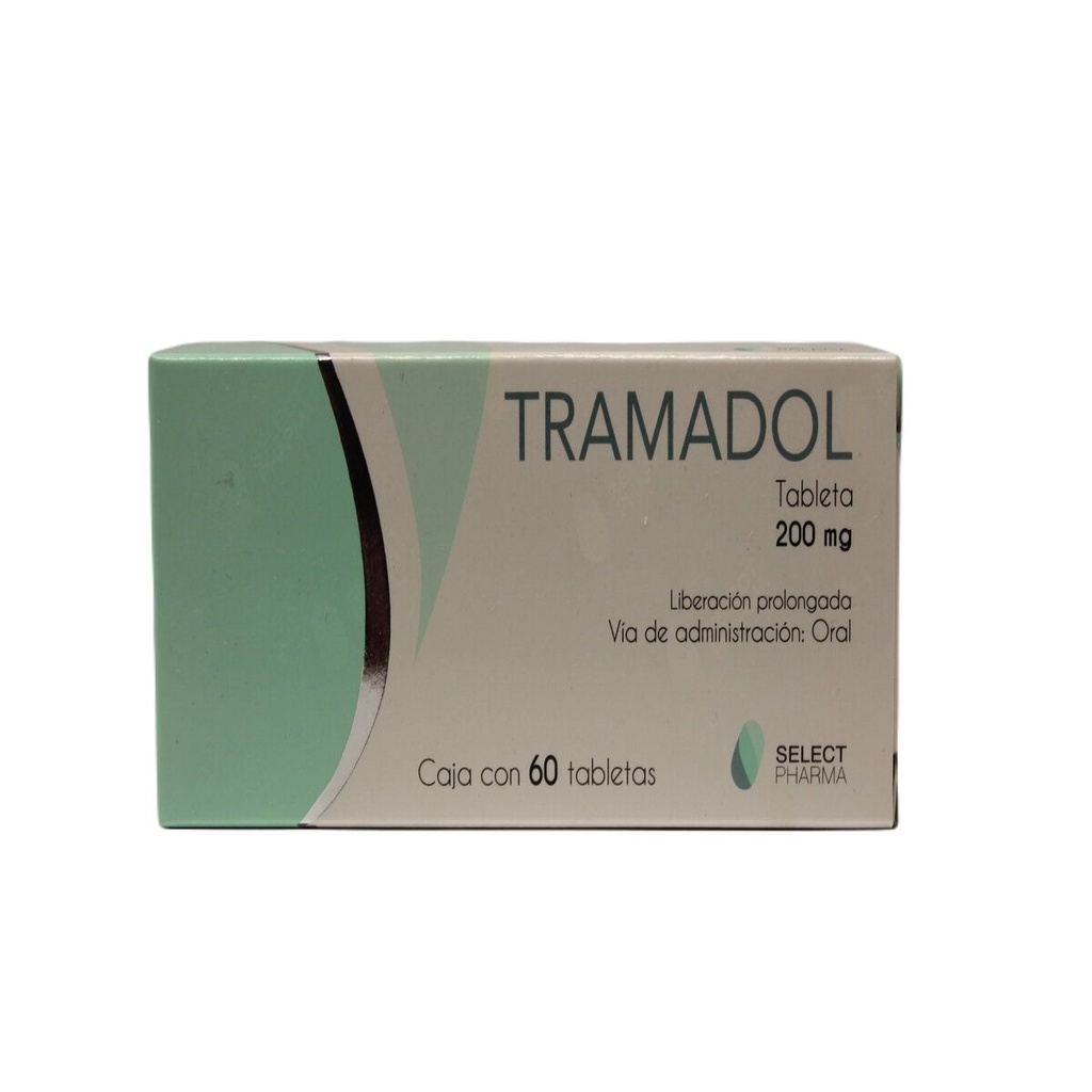[742832733991] Tramadol 200 Mg 60 Tabletas Genérico Select Pharma 