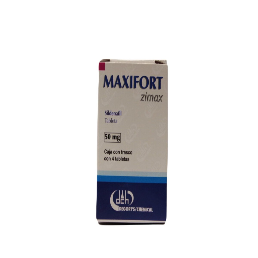 [7501825300052] Maxifort Zimax 50 Mg 4 Tabletas Genérico Degorts 