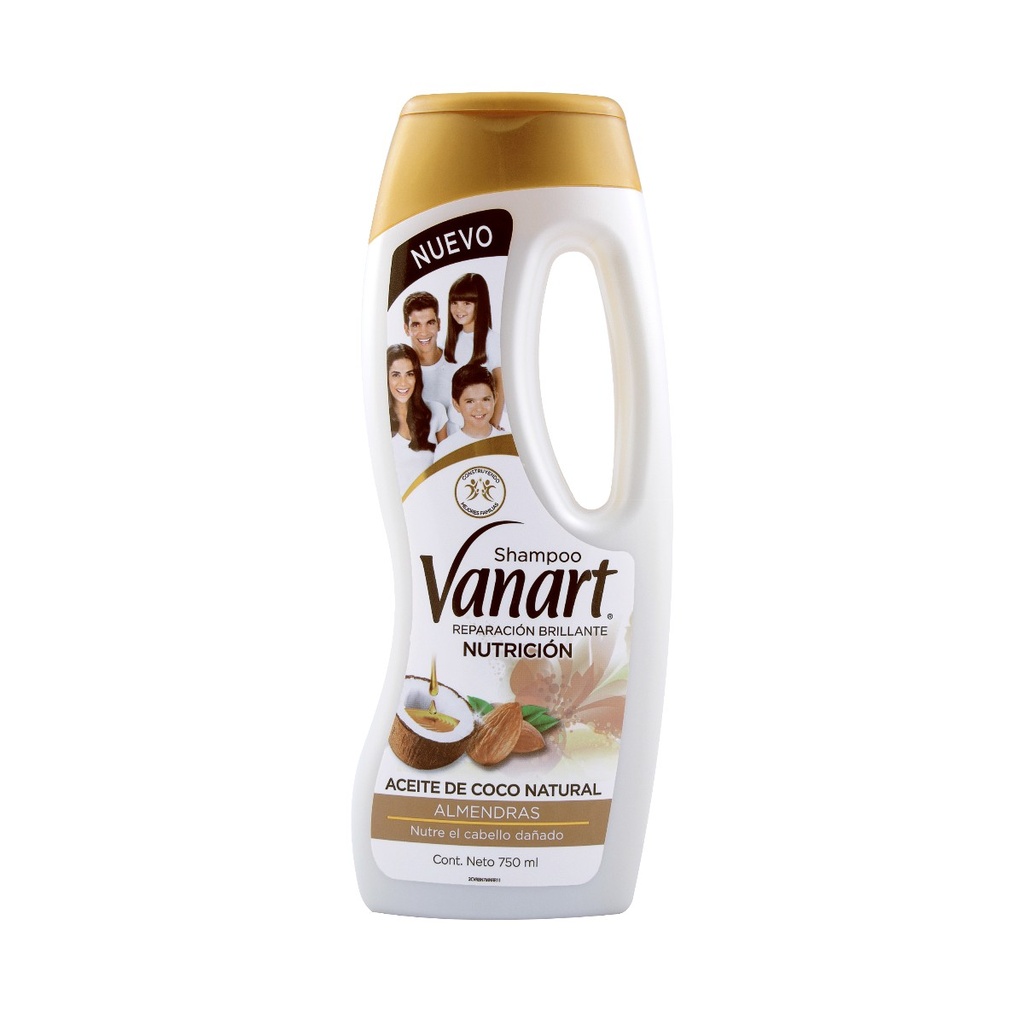 Shampoo Vanart Nutrición Almendras 750 Ml 