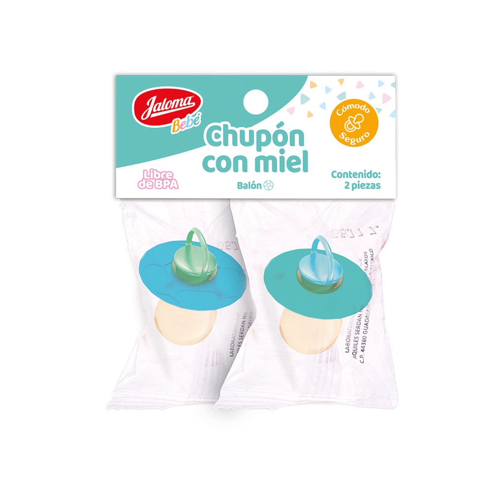 Chupón Jaloma Circular Con Miel 2 Piezas 