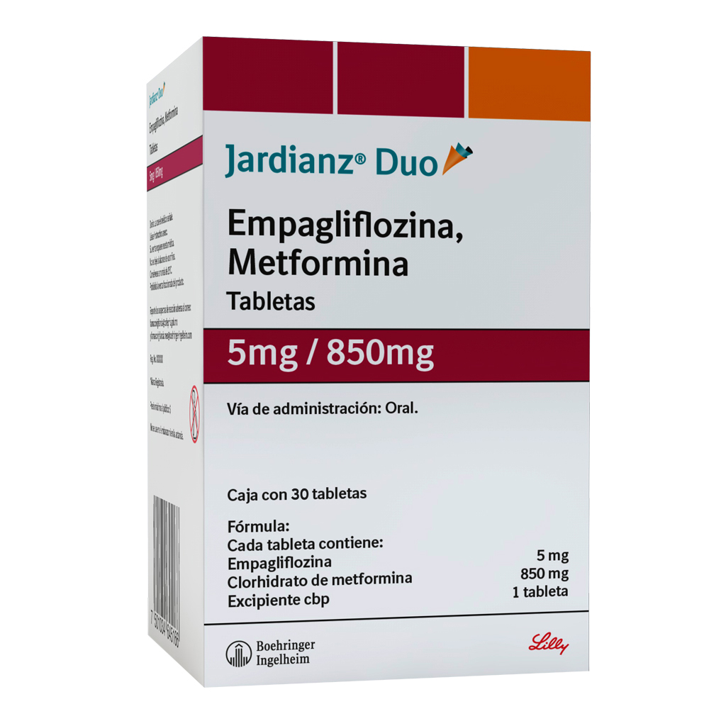 Jardianz Dúo 5/850 Mg 30 Tabletas 