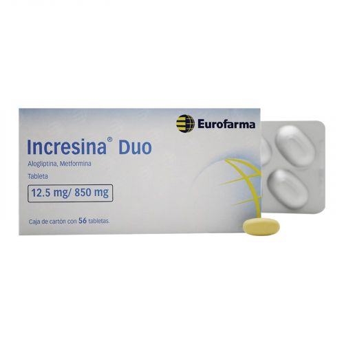 Incresina Duo 12.5/850 Mg 56 Tabletas 