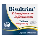 Bisultrim Trimetoprima/Sulfametoxazol 80/400 Mg 20 Tabletas Genérico Com Biomep 