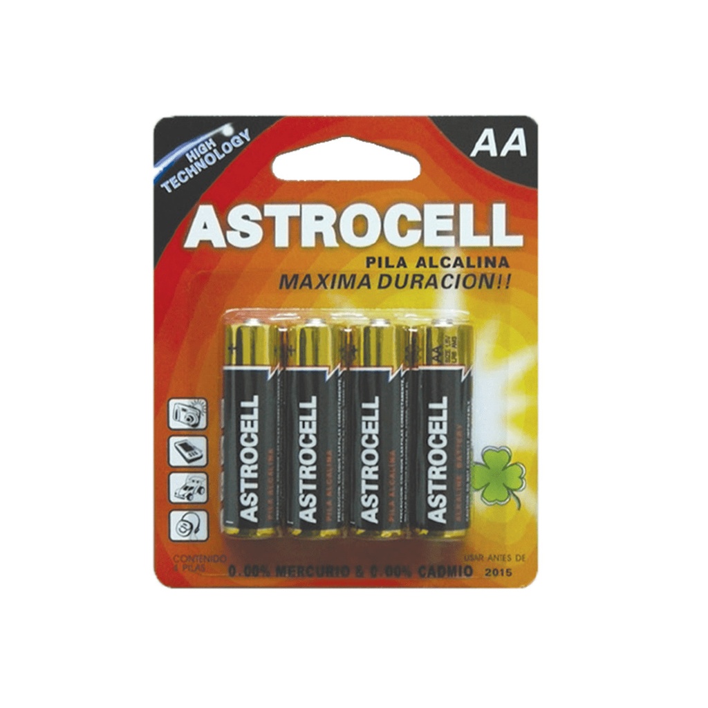 [7502249011340] Pila Astrocell AA 4 Piezas 